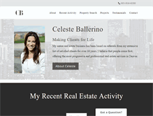 Tablet Screenshot of celesteballerino.com